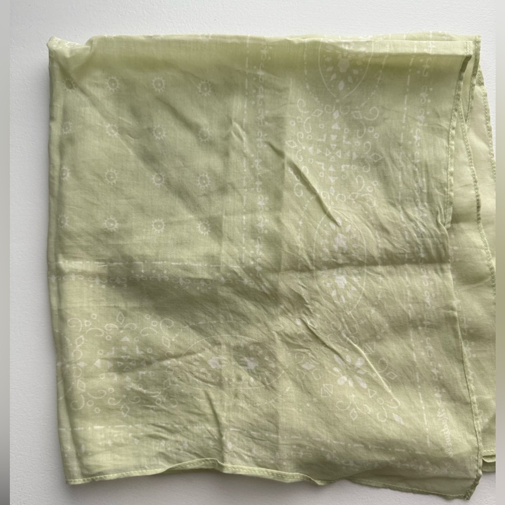 Madewell cotton bandana - pistachio color - Picture 3 of 5